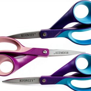KUONIIY Left Handed Scissors Stainless Steel Kids School-0