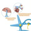 LovesTown Kids Safety Scissors 8 Pack Plastic Blades-2