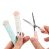 Calsgkspray Pink Cat Paw Scissors Stainless Steel Kawaii-5