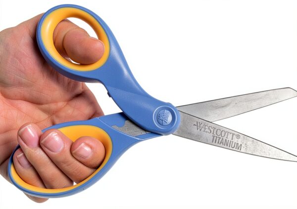 Westcott Left Hand Scissors Titanium Blade Ergonomic Handle-4