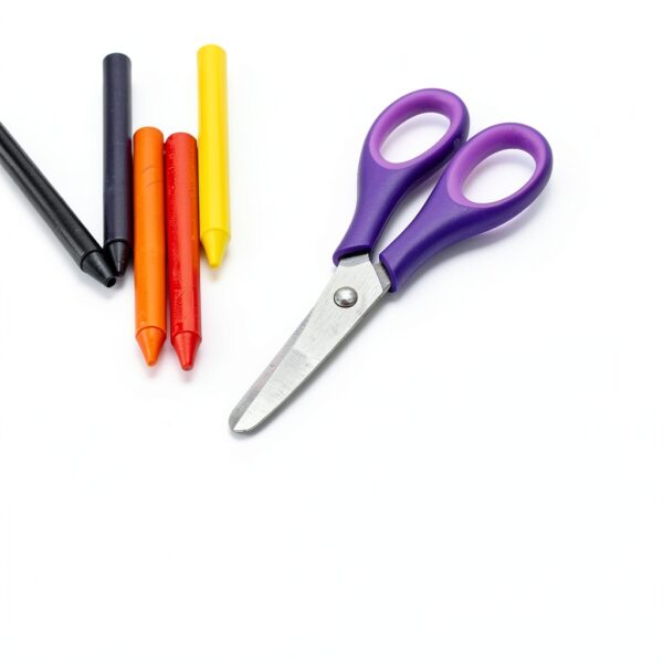 Ashton and Wright Kids Scissors Rubber Grip Safety Blades-3