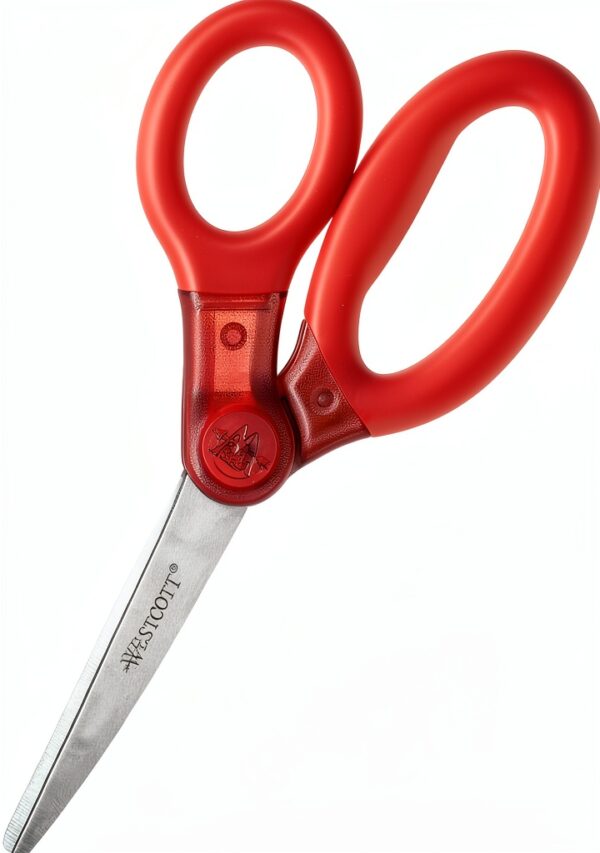 Westcott Scissors Stainless Steel Ambidextrous Red School-0
