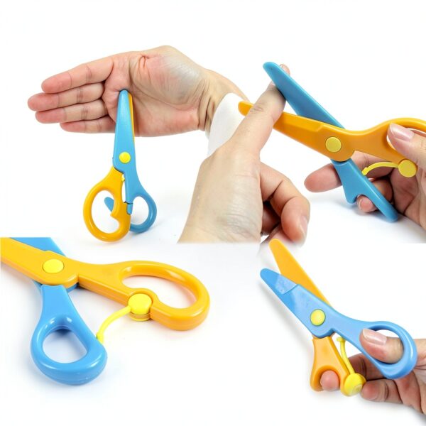 LovesTown Kids Safety Scissors Plastic Rounded Edge-2