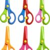 LovesTown Kids Safety Scissors 8 Pack Plastic Blades-0