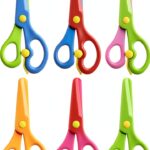 LovesTown Kids Safety Scissors 8 Pack Plastic Blades-0