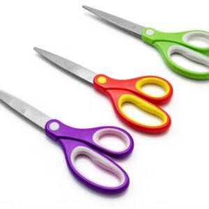 Galadim Student Scissors Stainless Steel Round Edge 3 Pack-0