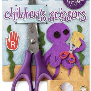 Ashton and Wright Kids Scissors Rubber Grip Safety Blades-0