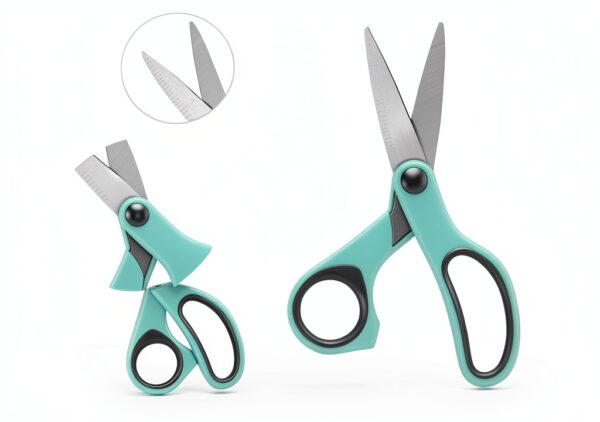 Asdirne Stainless Steel Scissors 4 Pack Kids School Supplies-3