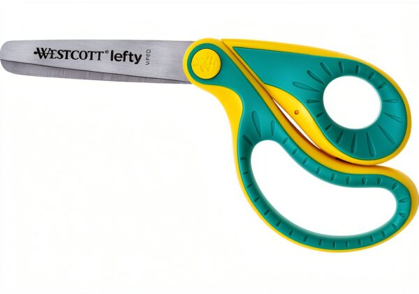 Westcott Left Handed Scissors Alloy Steel Blunt Tip Kids-2