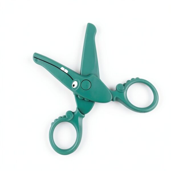 ASTARON Safety Scissors Crocodile Design Plastic Blades Kids-4