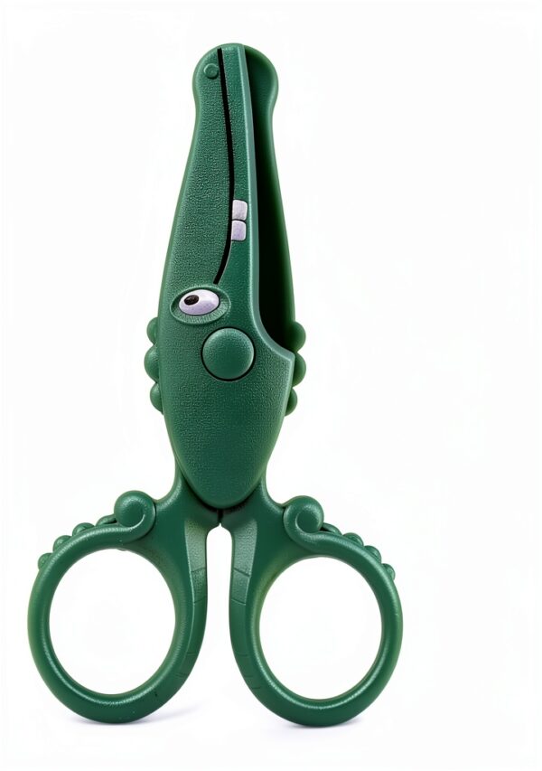 ASTARON Safety Scissors Crocodile Design Plastic Blades Kids-1