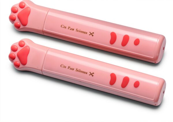 Calsgkspray Pink Cat Paw Scissors Stainless Steel Kawaii-7