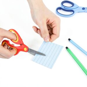 Gorofit Left Handed Kids Scissors Stainless Steel Safety-0