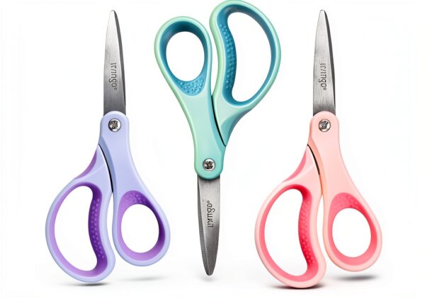 LIVINGO Kids Scissors Plastic Stainless Steel Safe Crafting-0