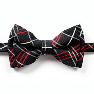 Boys Bow Tie Polyester Microfiber Pre-tied Adjustable Sizes-0